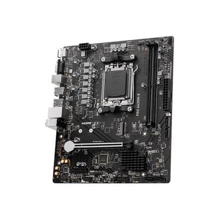 MSI | PRO A620M-E | Prosessorin kanta Socket AM5 | Tyyppi AMD A620 -piirisarja | Tuettu RAM-tekniikka DDR5 SDRAM