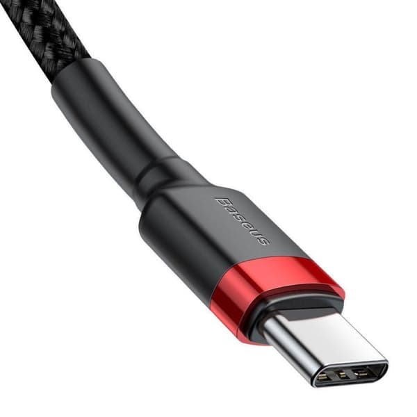 Baseus Cafule Series USB-C-kabel 1m Röd/Svart