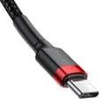 Miniatyrbild 5 av 8: Baseus Cafule Series USB-C-kabel 1m Röd/Svart