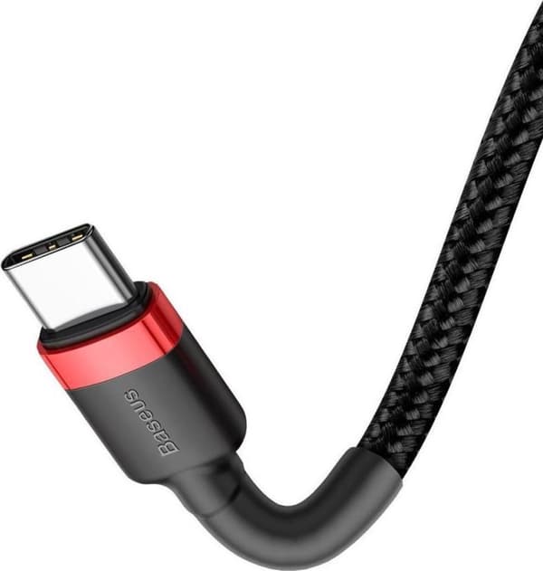 Baseus Cafule Series USB-C-kabel 1m Röd/Svart