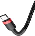 Miniatyrbild 6 av 8: Baseus Cafule Series USB-C-kabel 1m Röd/Svart