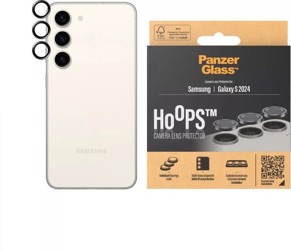 PanzerGlass 1207 Skärm/ryggskydd för smartphones Kameralinsskydd Samsung 3 stycken (1207)