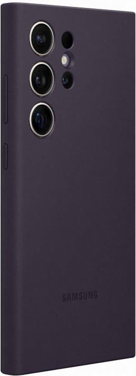 Samsung Silikonfodral - Levereras till Samsung Galaxy S24 Ultra - Mörkviolett