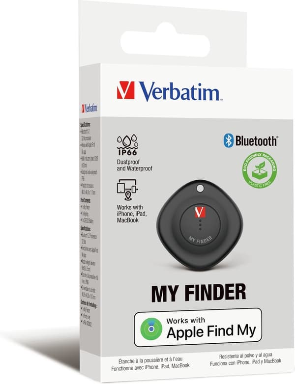 Verbatim My Finder Bluetooth Item Finder 1 stk Sort