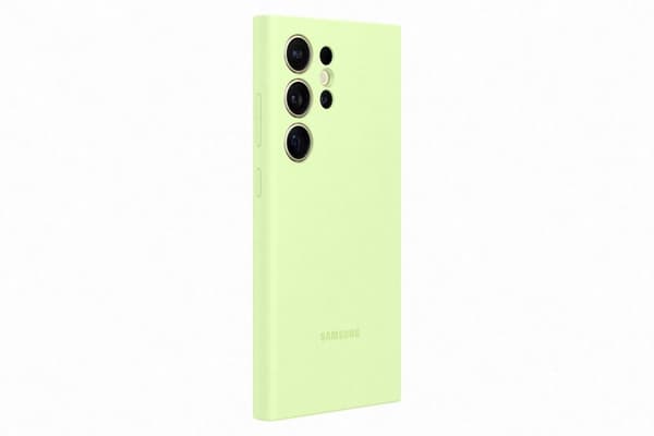 Samsung Silikonfodral - Levereras till Samsung Galaxy S24 Ultra - Ljusgrön