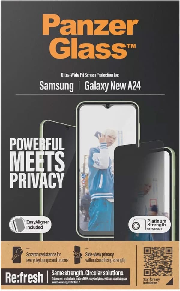 PanzerGlass Privacy Samsung ny A24 A24 5G UWF - beskyttende film (P7335)