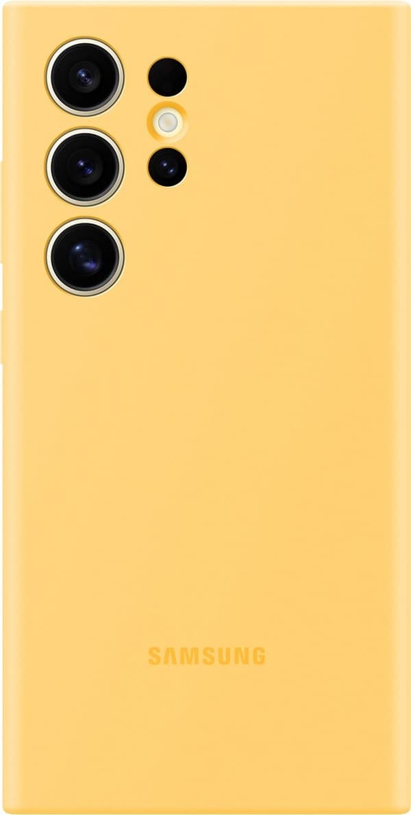 Samsung Silikone Cover - Sendes til Samsung Galaxy S24 Ultra - Gul