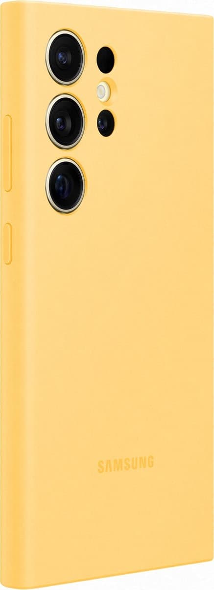 Samsung Silikone Cover - Sendes til Samsung Galaxy S24 Ultra - Gul