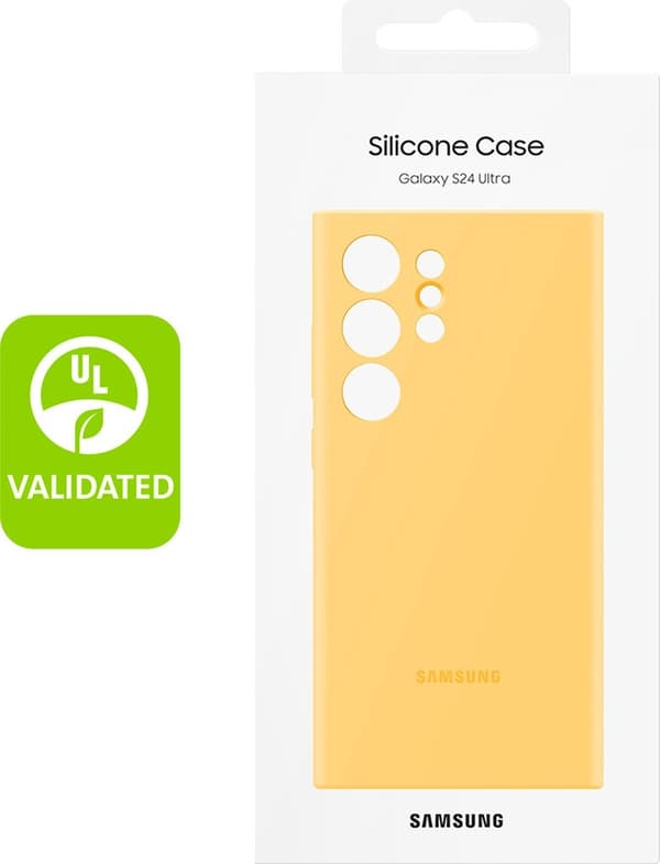 Samsung Silikone Cover - Sendes til Samsung Galaxy S24 Ultra - Gul