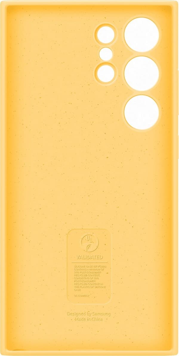Samsung Silikone Cover - Sendes til Samsung Galaxy S24 Ultra - Gul