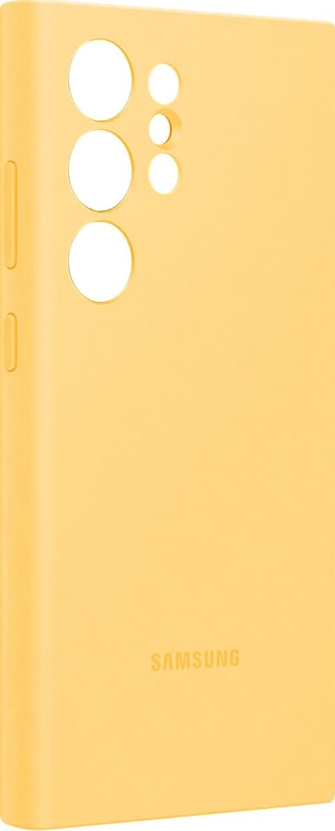 Samsung Silikone Cover - Sendes til Samsung Galaxy S24 Ultra - Gul