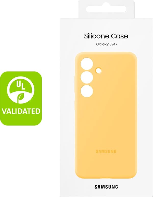 Samsung Silikone Cover - Sendes til Samsung Galaxy S24 Plus - Gul