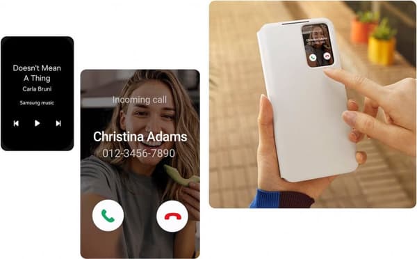 Samsung Smart View Plånboksfodral - Levereras till Samsung Galaxy S24 Plus - Svart