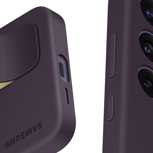Samsung Standing Grip Case - Sendes til Samsung Galaxy S24 - Mørk Violet