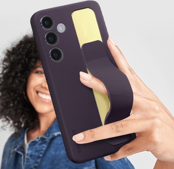 Samsung Standing Grip Case - Sendes til Samsung Galaxy S24 - Mørk Violet