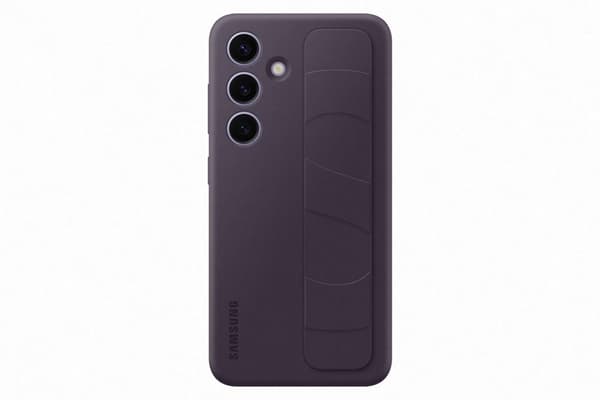 Samsung Standing Grip Case - Sendes til Samsung Galaxy S24 Plus - Mørk Violet