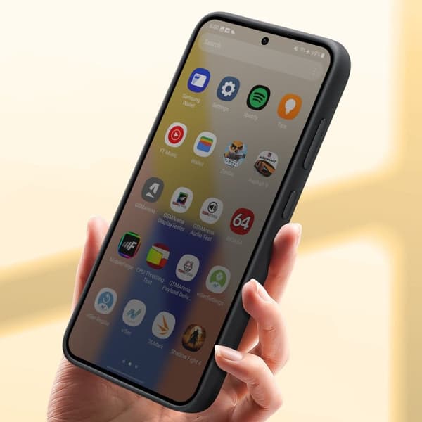 Samsung Vegan Læder Taske - Sendes til Samsung Galaxy S24 Plus - Sort