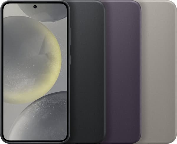 Samsung Vegan Læder Taske - Sendes til Samsung Galaxy S24 Plus - Sort