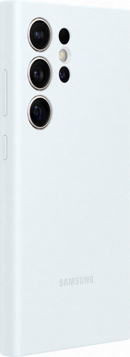 Samsung Silikonfodral - Levereras till Samsung Galaxy S24 Ultra - Vit