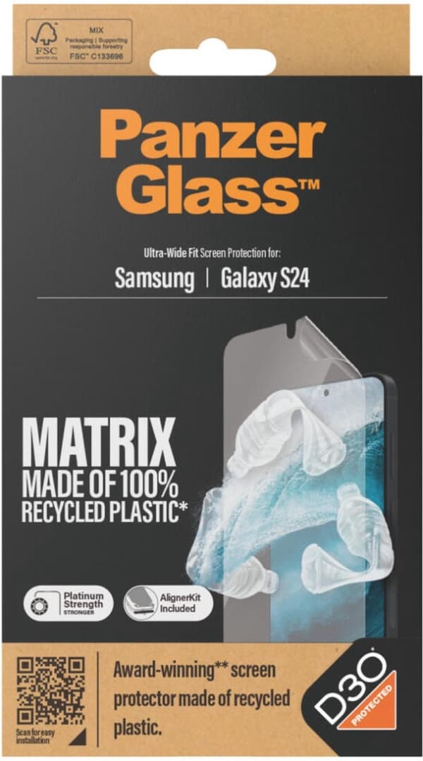 PanzerGlass Matrix D3O Ultrawide Samsung Galaxy S24 Protector Aligner