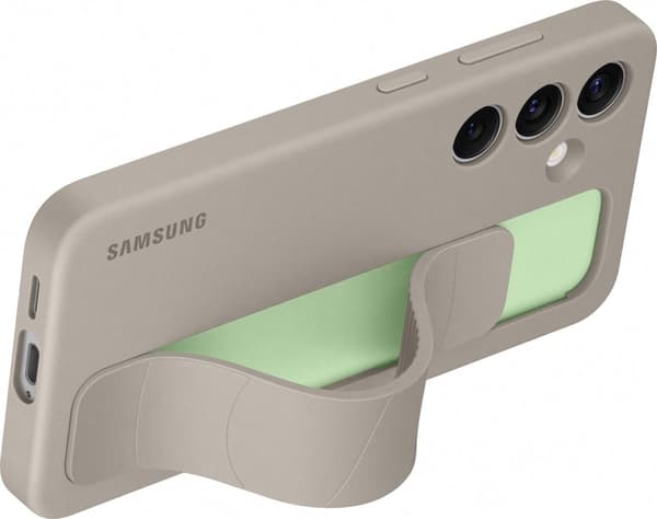 Samsung Standing Grip Case - Sendes til Samsung Galaxy S24 - Brun