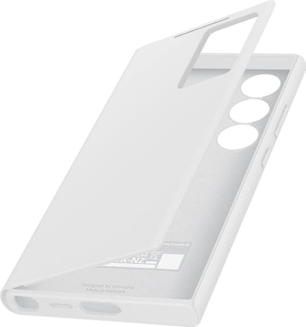 Samsung Smart View Wallet Cover - Sendes til Samsung Galaxy S24 Ultra - Hvid