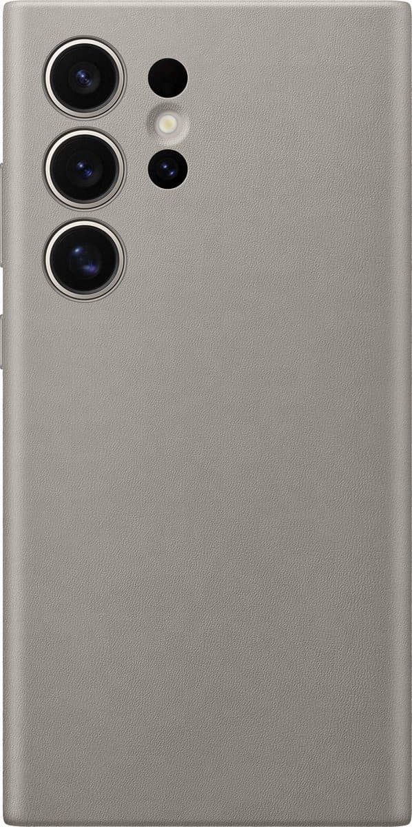 Samsung Vegan Læder Taske - Sendes til Samsung Galaxy S24 Ultra - Taupe