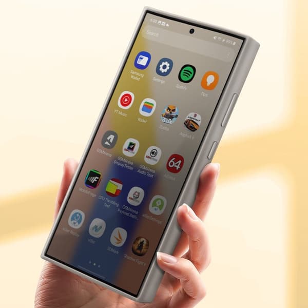 Samsung Vegan Læder Taske - Sendes til Samsung Galaxy S24 Ultra - Taupe