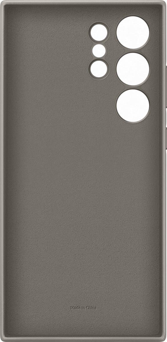 Samsung Vegan Læder Taske - Sendes til Samsung Galaxy S24 Ultra - Taupe