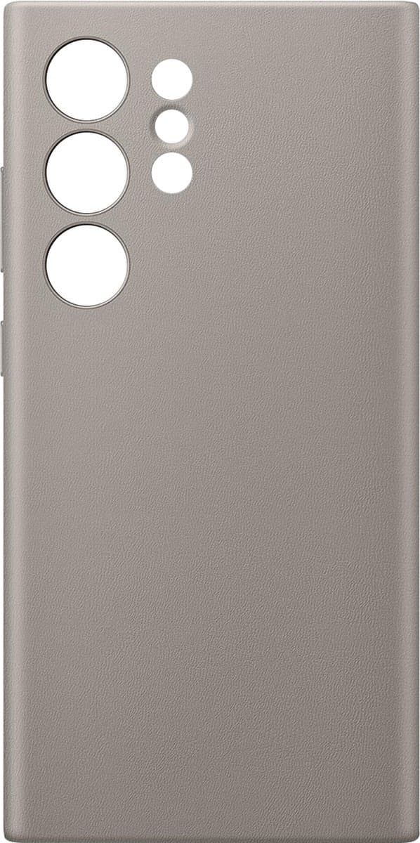 Samsung Vegan Læder Taske - Sendes til Samsung Galaxy S24 Ultra - Taupe