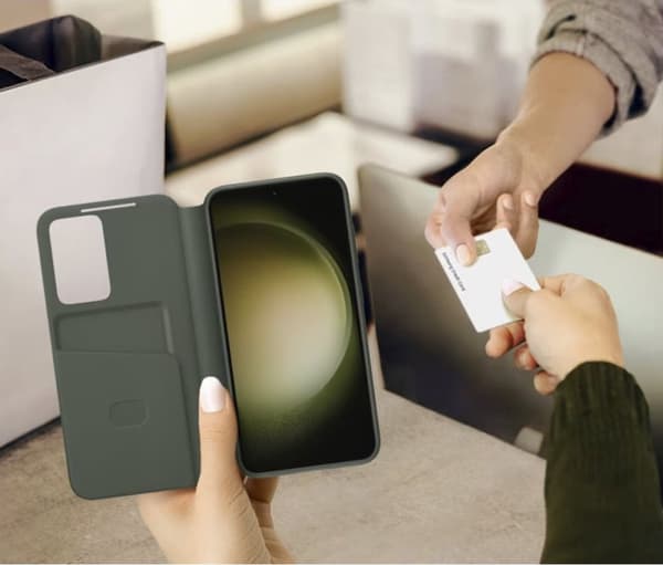 Samsung Smart View Wallet Cover - Sendes til Samsung Galaxy S24 - Sort