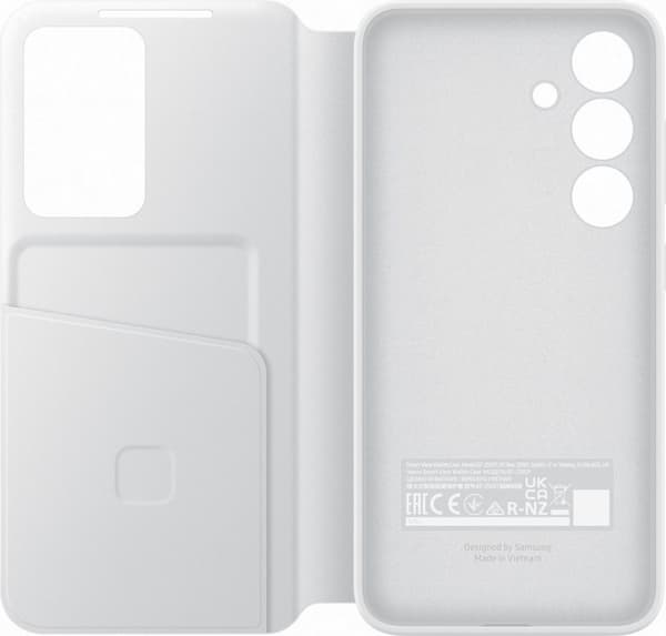 Samsung Smart View Plånboksfodral - Levereras till Samsung Galaxy S24 Plus - Vit