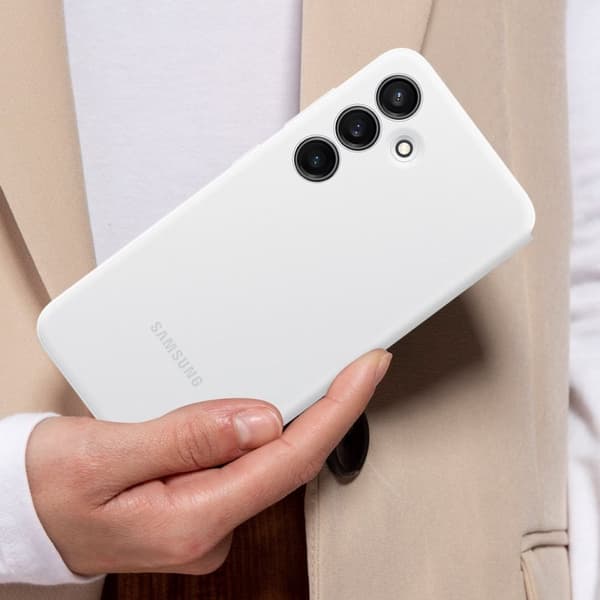 Samsung Smart View Plånboksfodral - Levereras till Samsung Galaxy S24 Plus - Vit