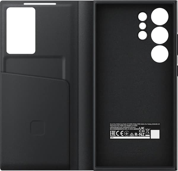 Samsung Smart View Wallet Cover - Sendes til Samsung Galaxy S24 Ultra - Sort