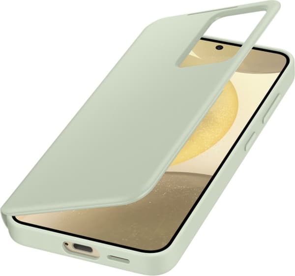 Samsung Smart View Wallet Cover - Sendes til Samsung Galaxy S24 - Lysegrøn