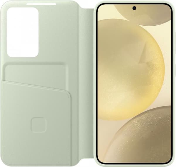 Samsung Smart View Wallet Cover - Sendes til Samsung Galaxy S24 - Lysegrøn