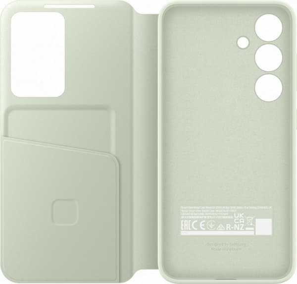 Samsung Smart View Wallet Cover - Sendes til Samsung Galaxy S24 - Lysegrøn