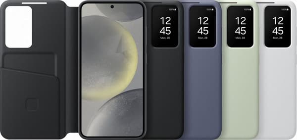 Samsung Smart View Wallet Cover - Sendes til Samsung Galaxy S24 - Lysegrøn