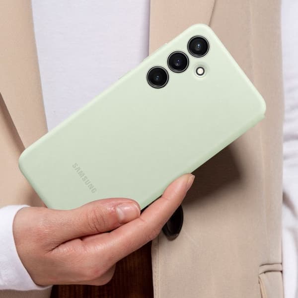 Samsung Smart View Wallet Cover - Sendes til Samsung Galaxy S24 - Lysegrøn