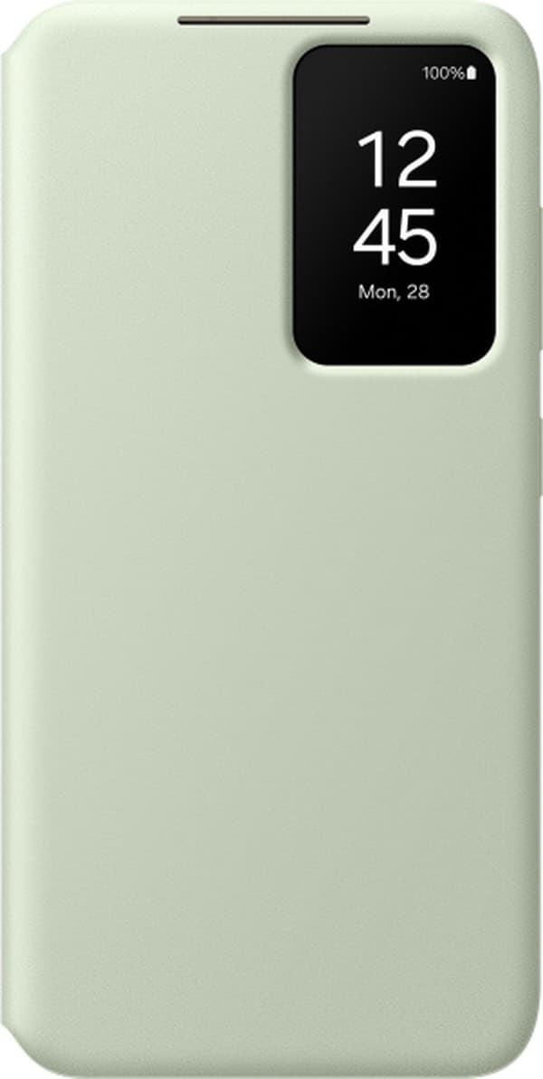 Samsung Smart View Wallet Cover - Sendes til Samsung Galaxy S24 - Lysegrøn