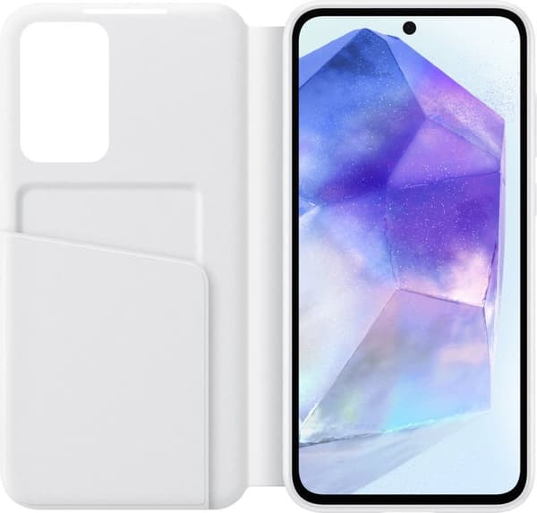 Samsung Smart View Wallet Cover - Galaxy A55 5G - Hvid