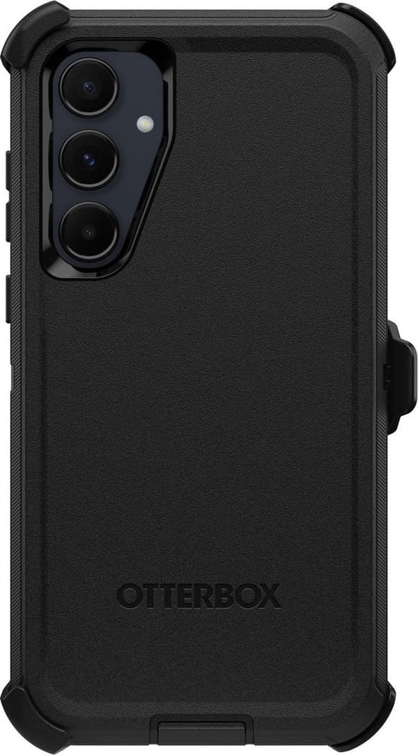 OtterBox Defender Fodral - Levereras till Samsung Galaxy A55 Baksida - Svart