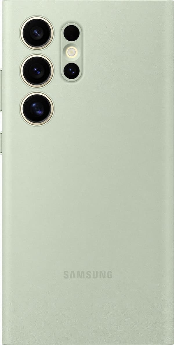 Samsung Smart View Plånboksfodral - Levereras till Samsung Galaxy S24 Ultra - Ljusgrön