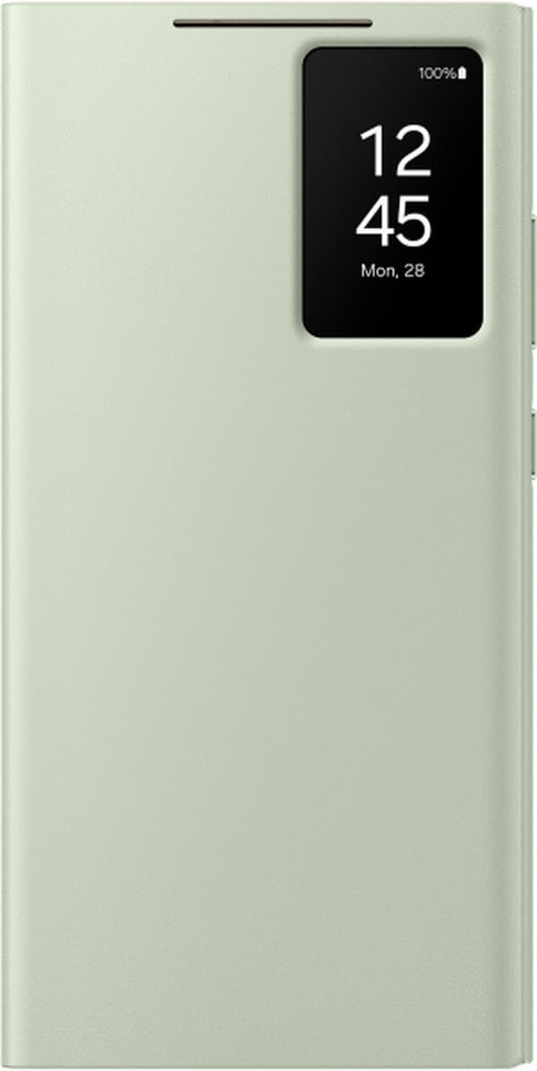 Samsung Smart View Plånboksfodral - Levereras till Samsung Galaxy S24 Ultra - Ljusgrön