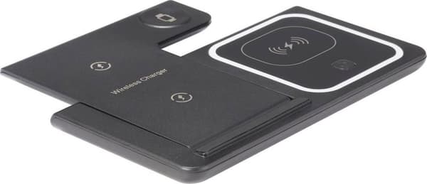 Renkforce RF-QiWC3in1-01 induktiv laddstation Ladda upp till 3 enheter samtidigt, för Qi-