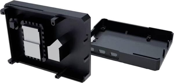 Joy-IT RB-AlucaseP5-09 SBC-hus lämpligt för utvecklingssatser Raspberry Pi inkl (RB-AlucaseP5-09)