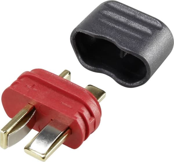 Reely 1389365 Batteripakkestik T-stik Forgyldt 1 stk.