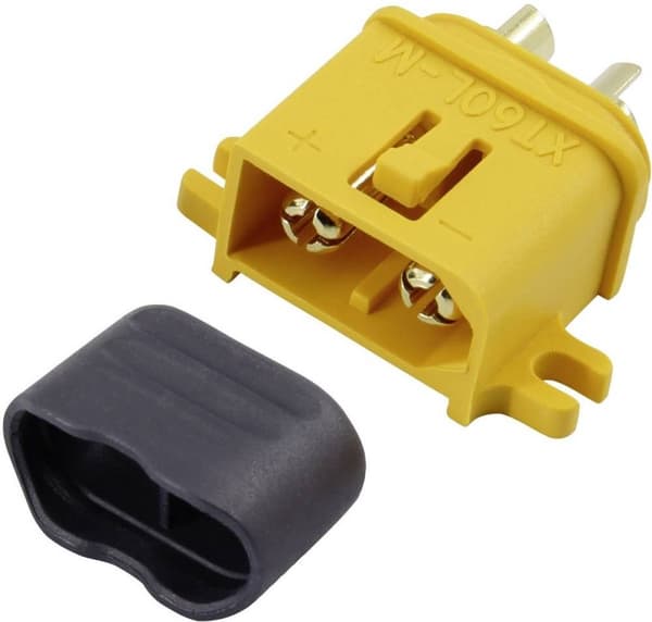 Reely 1509168 Batteripakkestik XT60L Forgyldt 1 stk.