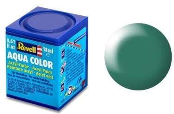 Revell Aqua #365 Patina Green - Satin - RAL6000 - Akryl - 18ml Tilgængelig krukke