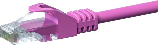 Danicom CAT5e UTP patchkabel/internetkabel 10 meter pink - CCA - netværkskabel